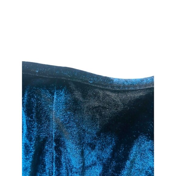 Topshop Women’s Black Velvet Jumpsuit Size 2 US Spaghetti Strap Crisscross - Picture 9 of 12